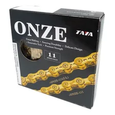 Corrente Taya Gold ( Dourada ) 116 Elos 11v Modelo Onze-111 Foto mini 1
