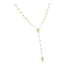Corrente Terço Completo Ouro 18k 750 Cor Dourado Foto  mini 1