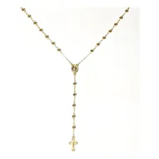 Corrente Terço Completo Ouro 18k 750 Cor Dourado Foto mini  2