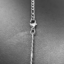Correntinha Com Pingente Kit 3 Conjuntos Aço Inox Prata 70cm Cor Prateado Foto mini 4