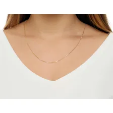 Correntinha Veneziana Fina Banhada A Ouro Feminino 45 Cm Cor Colorido Foto mini 2