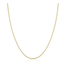 Correntinha Veneziana Fina Banhada A Ouro Feminino 45 Cm Cor Colorido Foto mini 1
