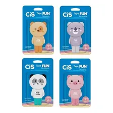 Corretivo Em Fita Cis Tape Fun Bichinhos - Kit 4 Unidades Foto  mini 1