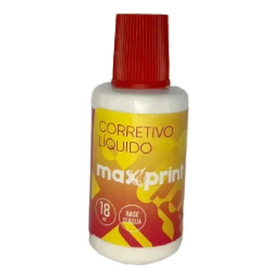 Corretivo Líquido Escolar Maxprint 18  Caixa Com 12 Foto 1