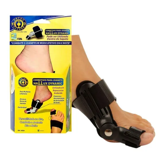 Corretivo Profissional Para Joanete Hallux Dynamic Preto 4050 Foto 1
