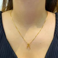 Corrida Colar Com Pingente Banhado A Prata 925 Com Cor Prateado Foto mini  2