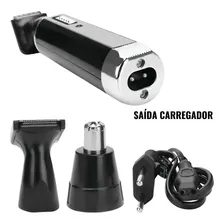 Cortador Aparador Pelos Nariz Pelos Recarregável 2 Em 1 Cor Preto Foto mini 2