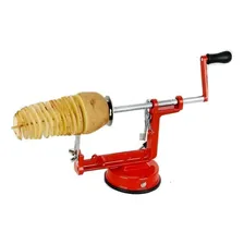 Cortador Batata Espiral Fatiador Maquina Batata Frita Foto mini 2