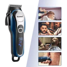 Cortador Cabelo Barba Máquina Profissional Prateado Foto  mini 1