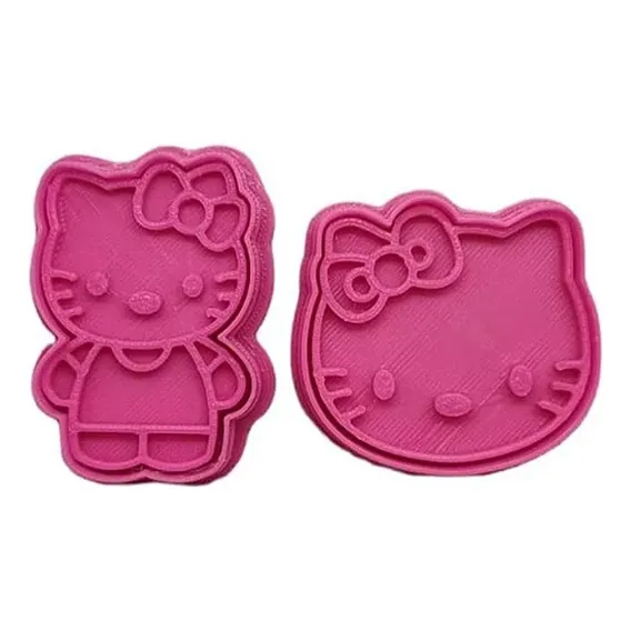 Cortador + Carimbo 3d P/biscoitos - Festa Hello Kitty Foto 1