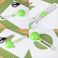 Cortador Circular 360 Graus Scrapbook Cartonagem Papelaria Foto mini 4
