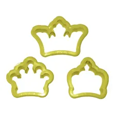 Cortador Coroa P - 3 Peças - 407938 Cor Amarelo Foto mini 1