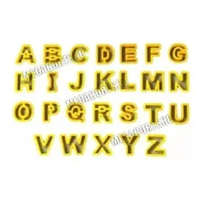 Cortador De Biscoitos Letras Do Alfabeto 26pçs Foto  mini 1