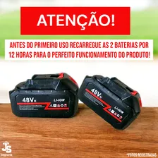 Cortador De Grama Corte Sem Roçadeira Elétrica 48V Fio Roçadeira Elétrica Aparador 2 Baterias 48v Cor Preto 110v/220v Foto mini  2
