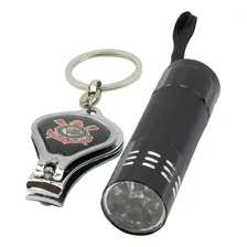 Cortador De Unha Do Corinthians Jogo Lanterna Com Chaveiro Foto mini  2