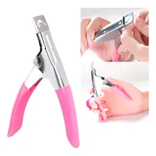 Cortador De Unhas Tips Profissional - Alicate Tips Postiças Cor Rosa Foto mini 2