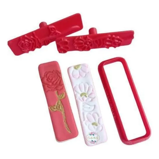 Cortador E Marcador Floral Retangular Tag 9cm Foto 1