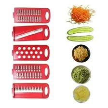 Cortador Fatiador Legumes Manual - 5 Lâminas Inox Foto mini 3