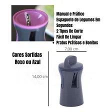 Cortador Fatiador Legumes Vegetais Espiral Espaguete Manual Foto mini 3