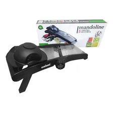 Cortador Fatiador Mandoline Com 5 Cortes Ecolumi Preto Foto  mini 1