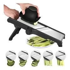 Cortador Fatiador Mandoline Com 5 Cortes Ecolumi Preto Foto mini  3