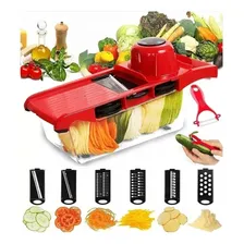 Cortador Fatiador Manual Legumes Lamina Aço Alta Qualidade Foto mini  3