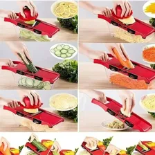 Cortador Fatiador Manual Legumes Lamina Aço Alta Qualidade Foto mini  2