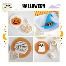 Cortador Kit Halloween Itens 3,5cm 4 Modelos Foto  mini 1