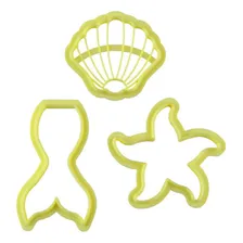 Cortador Kit Sereia Biscoito Biscuit Com 3 Peças Blue Star Foto mini 1