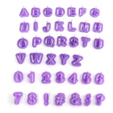 Cortador Letras E Números Alfabeto 40 Peças Foto mini 1