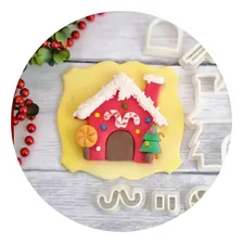 Cortador Natal - Casa Casinha Ginger 7cm Foto mini 1