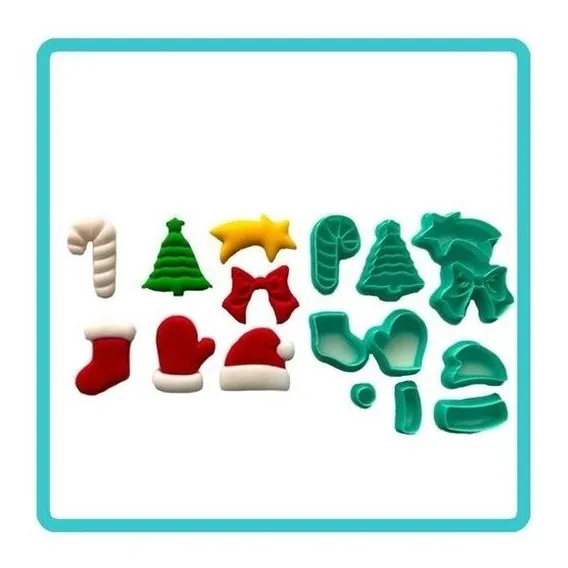 Cortador Natal Kit Para Docinhos Pasta Americana 2022 - 3cm Foto 1