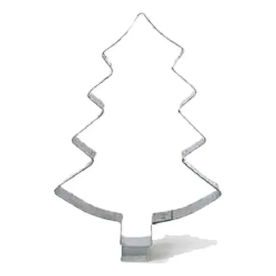 Cortador Petit Four Natalino Pinheiro 6,5cm X 5,5cm (inox) Cor Cinza Foto 1
