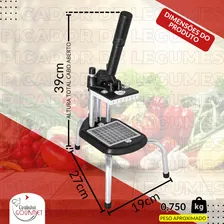 Cortador Picador De Legumes Cabrita Manual Reforçado Top - Cozinha Gourmet Foto mini 4