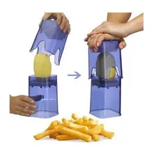Cortador Picador Fatiador Batata Palito Legumes Fruta+brinde Foto mini 4