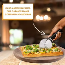 Cortador Pizza Massa Lâmina 26cm Aço Inox Profissional Oxo Foto mini 2