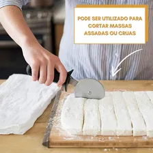 Cortador Pizza Massa Lâmina 26cm Aço Inox Profissional Oxo Foto mini 4