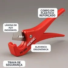 Cortador Tubos Plástico Borracha Ridgid 42mm 1/8