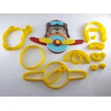 Cortador Urso Aviador Grande 12 Cm Foto mini 1
