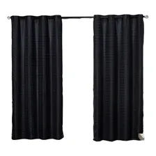Cortina Blackout Bellissima Casa Medida 230 cm x 280 cm Cor preta Foto mini 1
