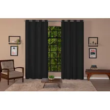 Cortina Blackout Blecaute 2 Metros 2,80x2,20 Corta Luz Cor Cortina Preta Foto mini 1