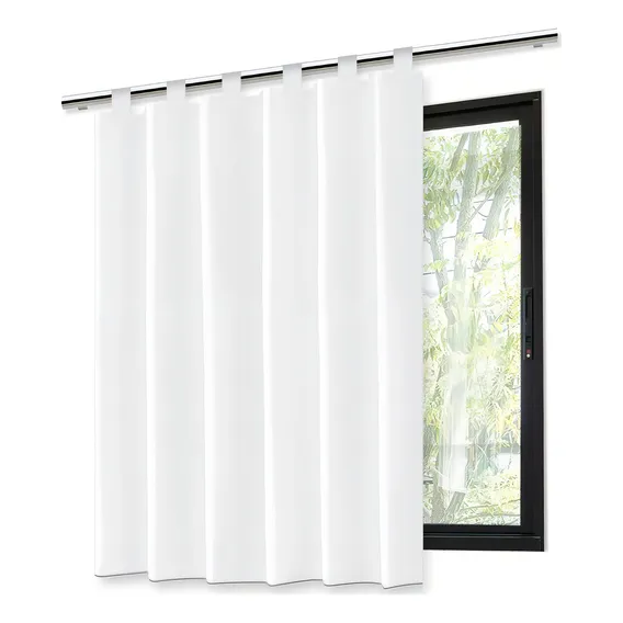 Cortina Blackout Branca Trilho 140x140cm Foto 1