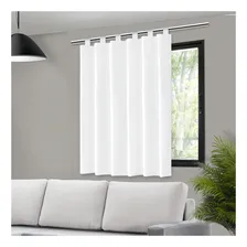 Cortina Blackout Branca Trilho 140x140cm Foto mini 2