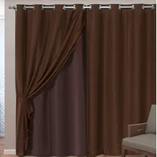 Cortina Blackout Com Voil Sala Ou Quarto 3,00x2,30 Foto  mini 1