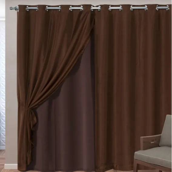 Cortina Blackout Com Voil Sala Ou Quarto 3,00x2,30 Foto 1