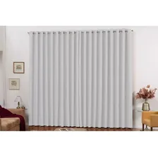 Cortina Blackout Em Tecido 3x2,5m Bloqueia 100% - Gelo Foto mini 1