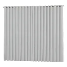 Cortina Blackout Liso 4 Metros X2,80m Blecaute Bloqueia 100% Cor Gelo Foto mini  2