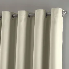 Cortina Blackout Liso 4 Metros X2,80m Blecaute Bloqueia 100% Cor Palha Foto mini 3
