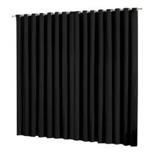 Cortina Blackout Liso 6 Metros X 2,80m Tecido Corta Luz 99% Cor Preto Foto mini 1