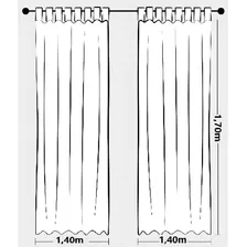 Cortina Blackout Luiza 2,00mx1,70m Marfim Foto mini  2